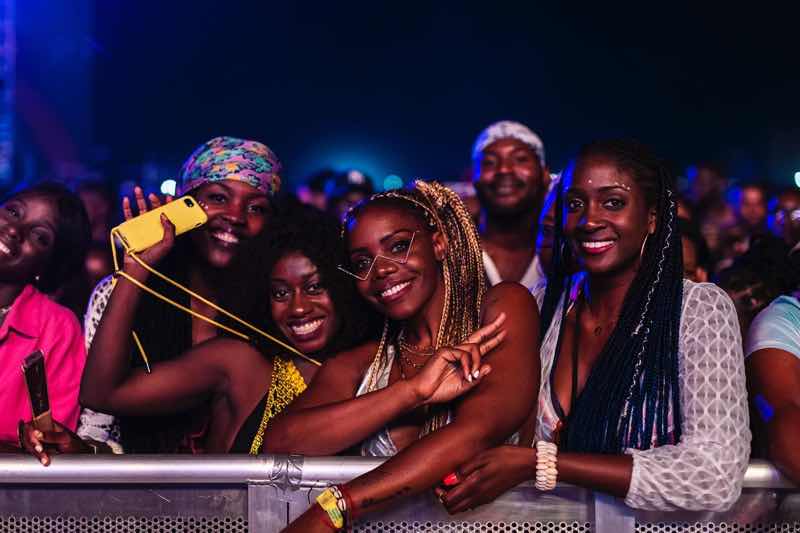 Front row fans at Afro Nation Portugal
