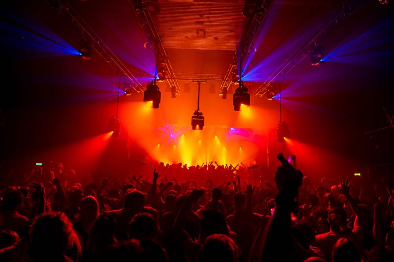 Stage lights show at Amsterdam Dance Event ADE