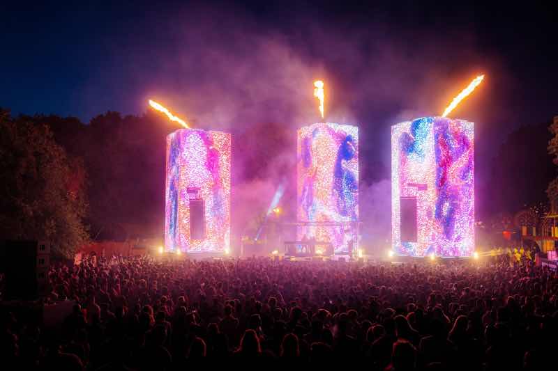 Stage lights show at Amsterdam Open Air Festival