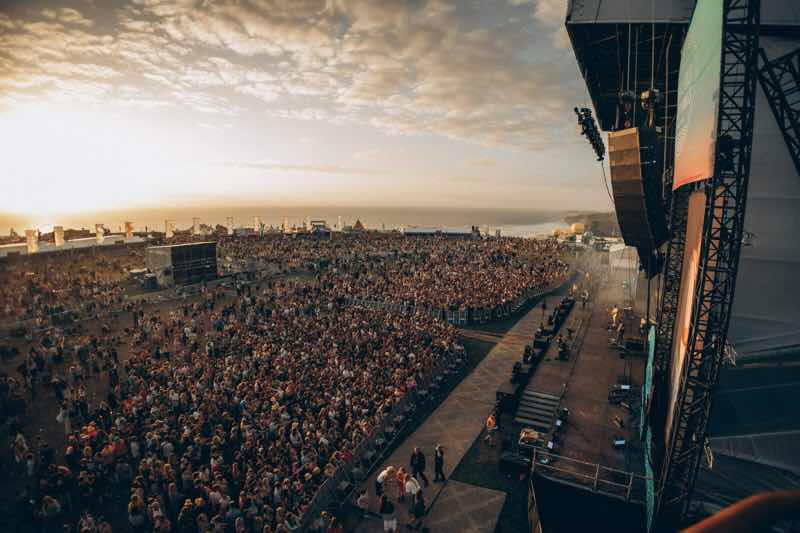 Stage view at Boardmasters Festival