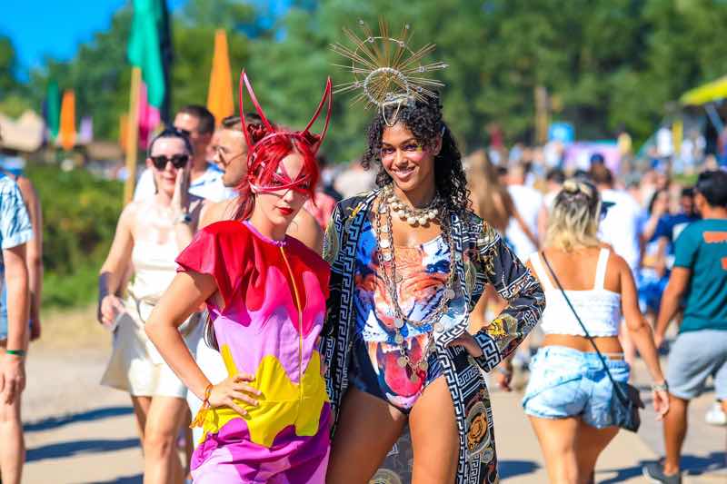 Fans costumes at Dance Valley Festival