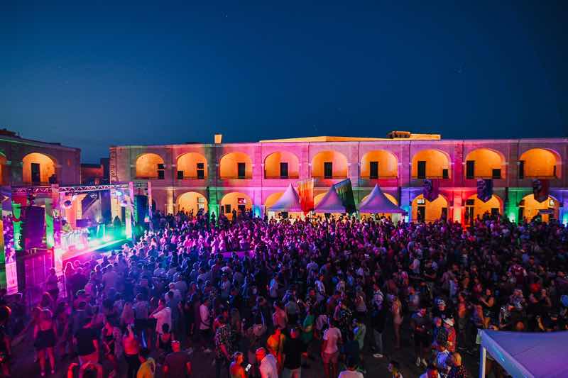 Castle lights at Defected Malta Festival
