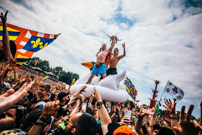 Fans excited at Defqon1 Festival