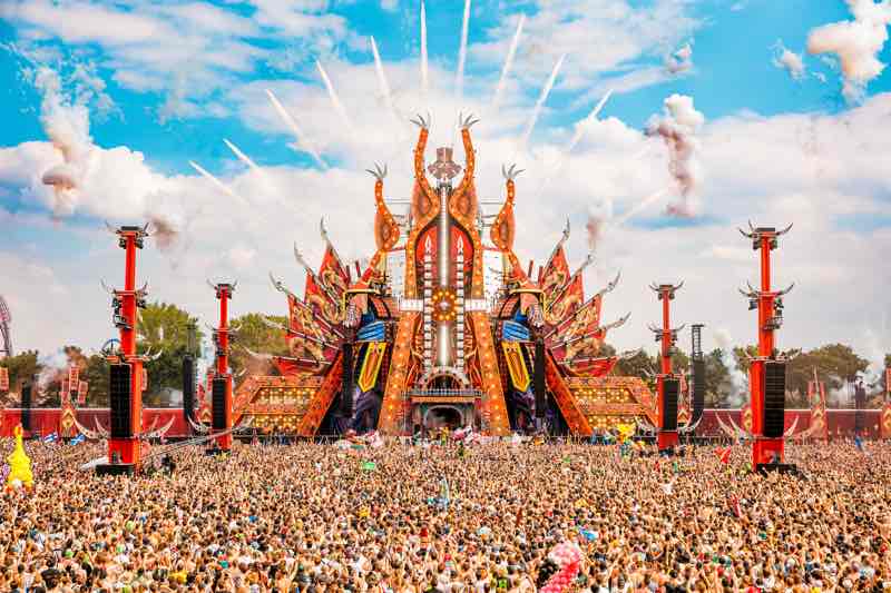 Stage day view at Defqon1 Festival