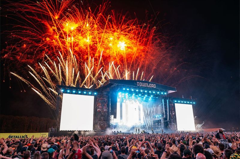 Fireworks at Download Festival