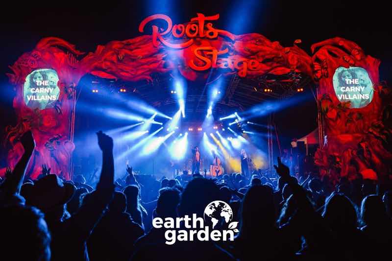 Roots stage at Earth Garden Festival