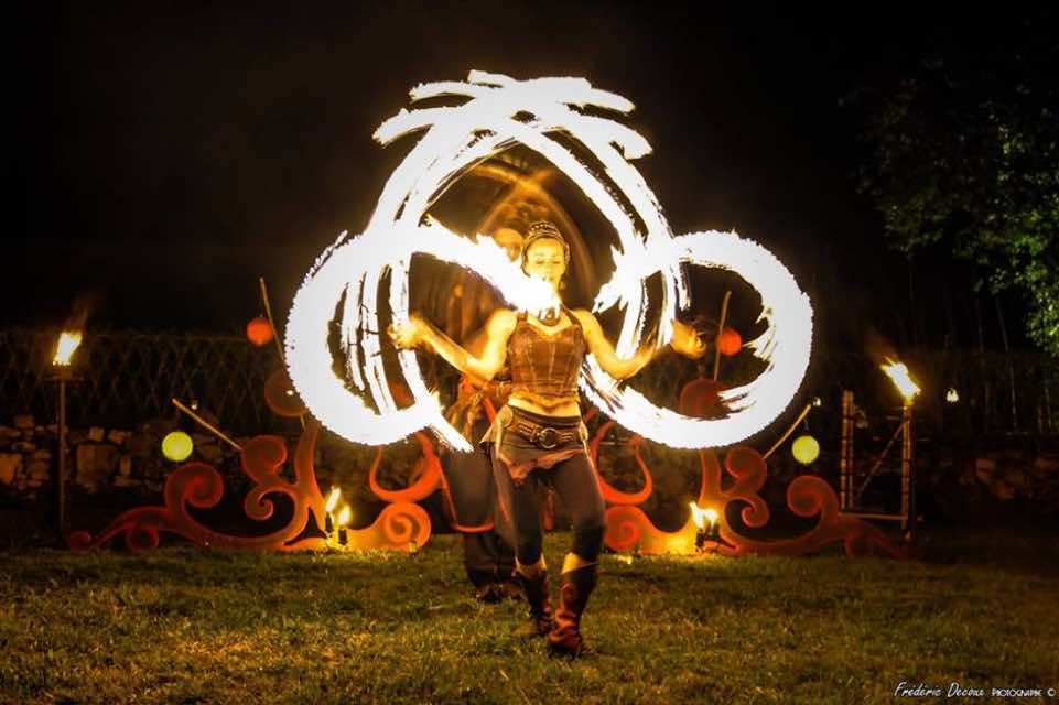 Fire show at Elements Mountain Festival