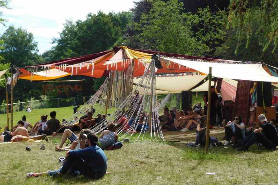 Resting at Elements Mountain Festival