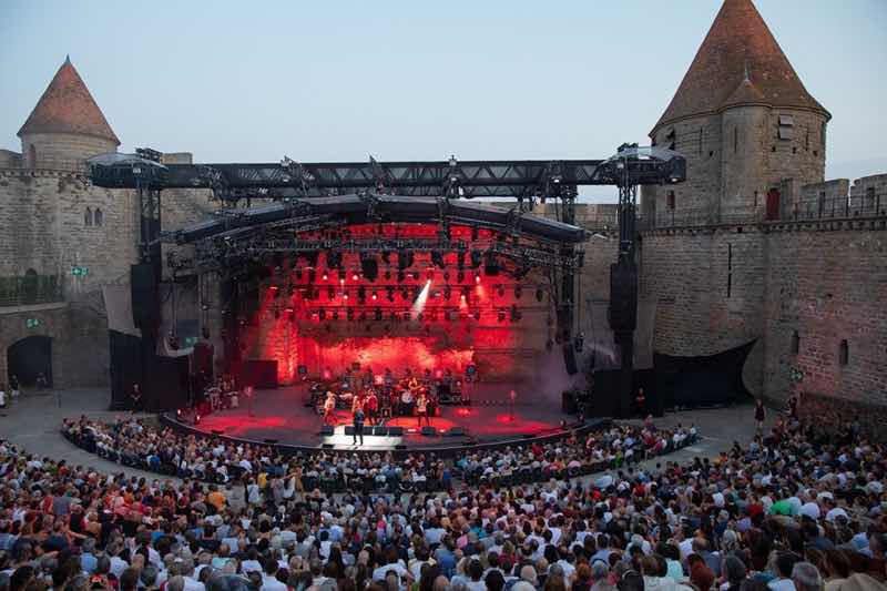 Theatre stage lights at Festival de Carcassonne