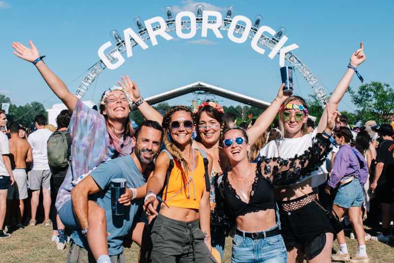 Fans having fun at Garorock Festival