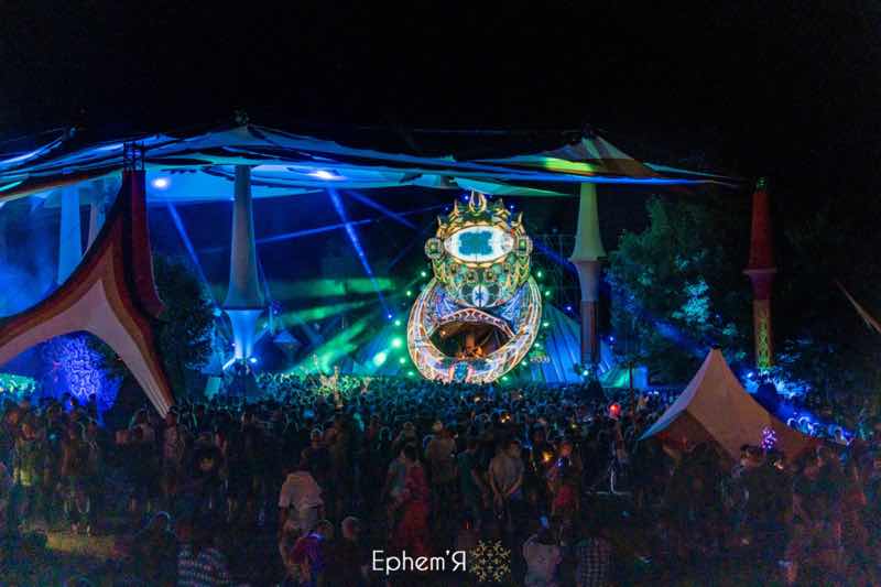 Stage colours at Hadra Trance Festival
