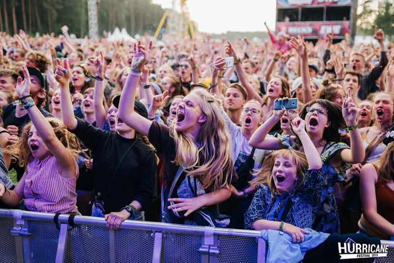 Front row fans at Hurricane Festival