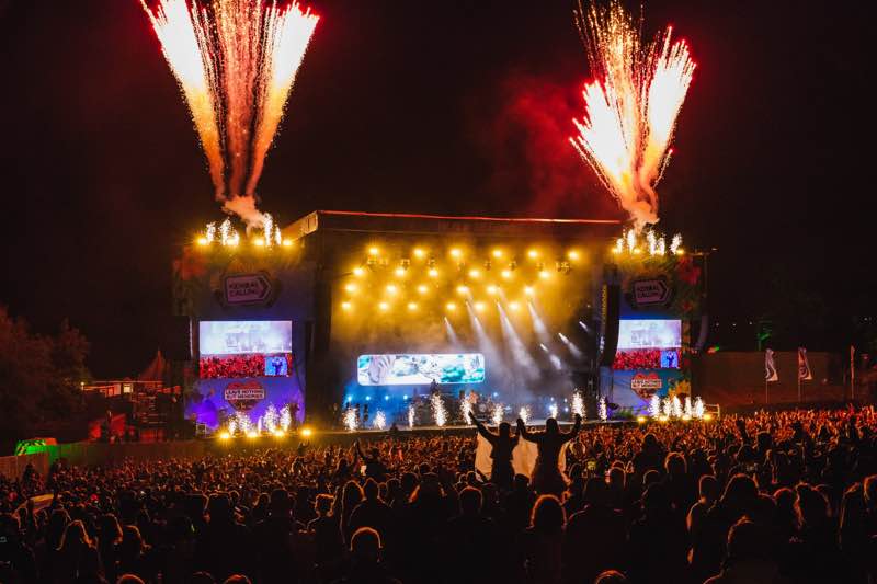 Stage lights show at Kendal Calling Festival