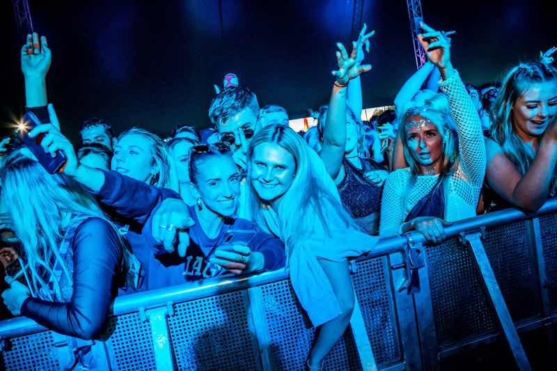 Front row fans at Land Beyond Festival