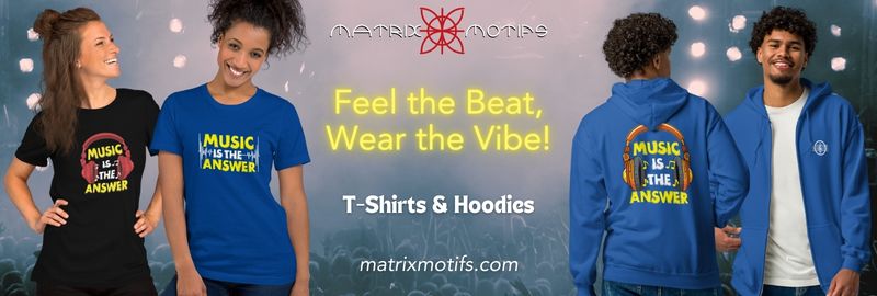 Hoodies and T-Shirts Music is the Answer by MatrixMotifs