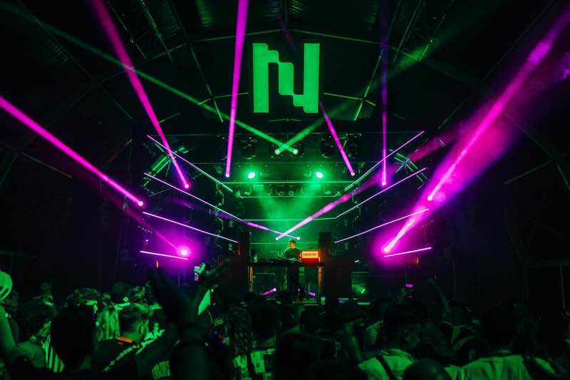Stage laser show at Neopop Festival