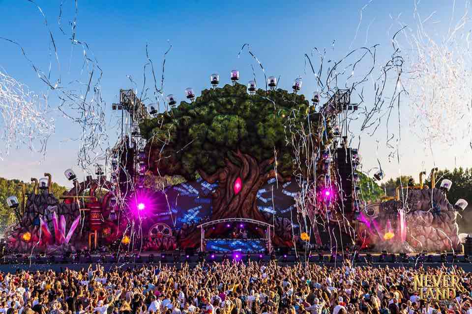 Main stage tree at Neverland Festival