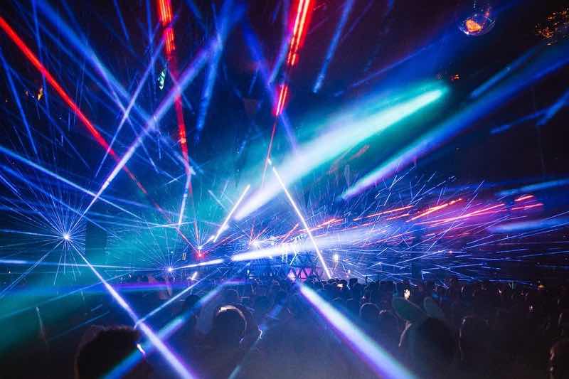Laser show at Noisily Festival