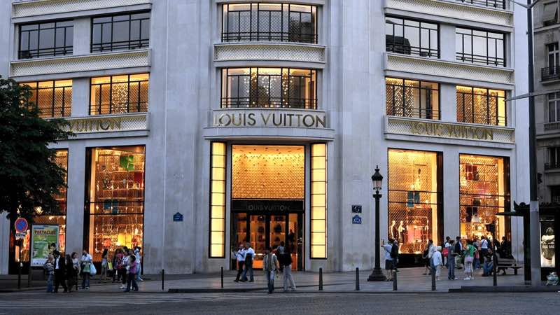 Shopping in Paris at Louis Vuitton