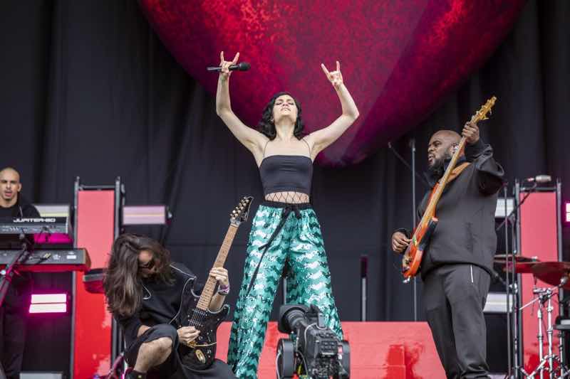 Jessie J performing at Pinkpop Festival