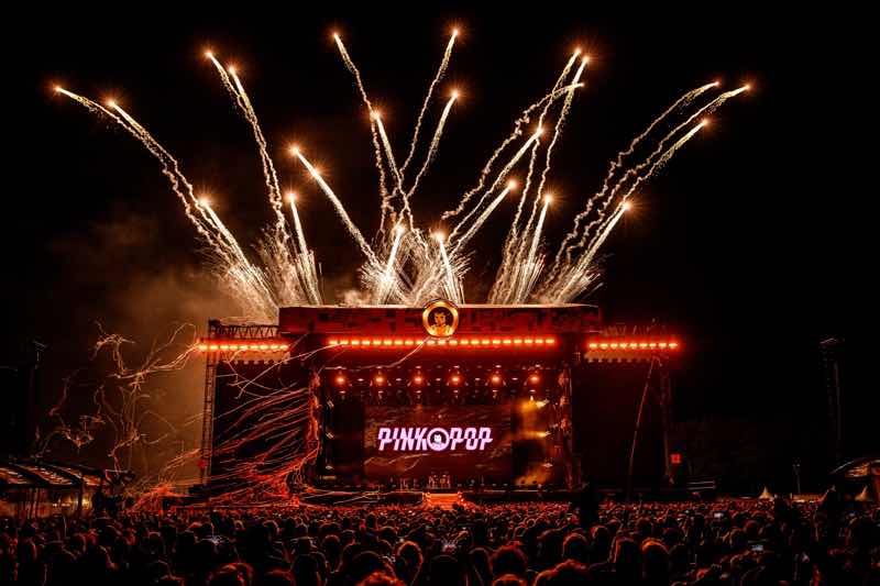 Fireworks at Pinkpop Festival