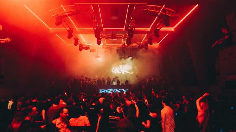 Stage lights at Roxy Club in Prague in best clubbing destinations