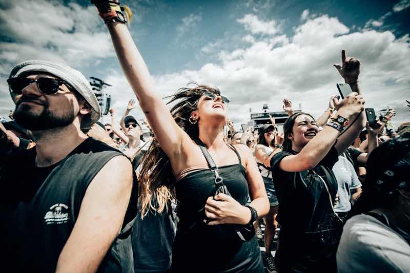 Fans excited at Rock Werchter Festival