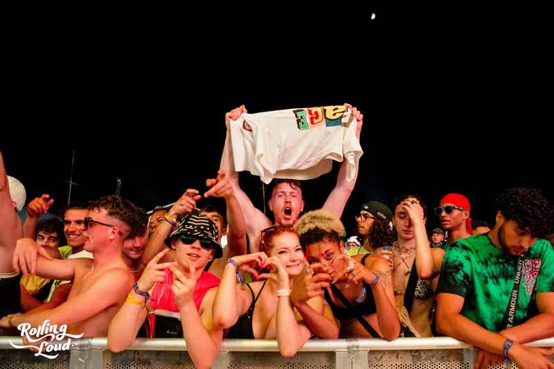 Front row fans at Rolling Loud Portugal