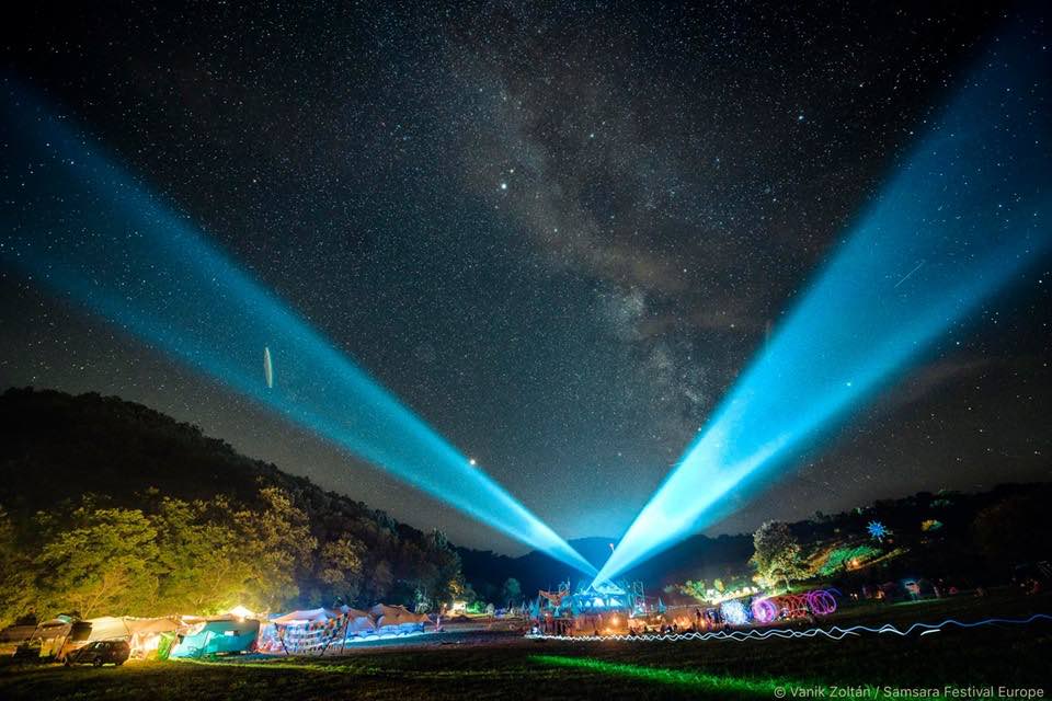 Night sky at Samsara Festival
