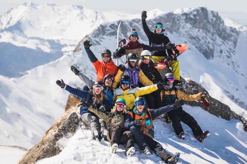 Fans on top at Snowboxx Festival