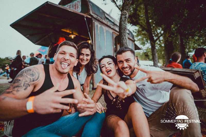 Fans having fun at Sommertag Festival