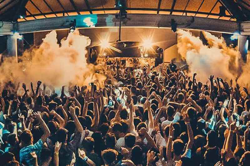 Stage lights show at the BPM Festival Malta