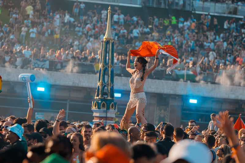 Fans excited at Tomorrowland Festival