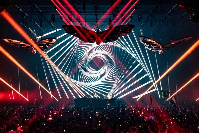 Freedom stage lights show at Tomorrowland Festival