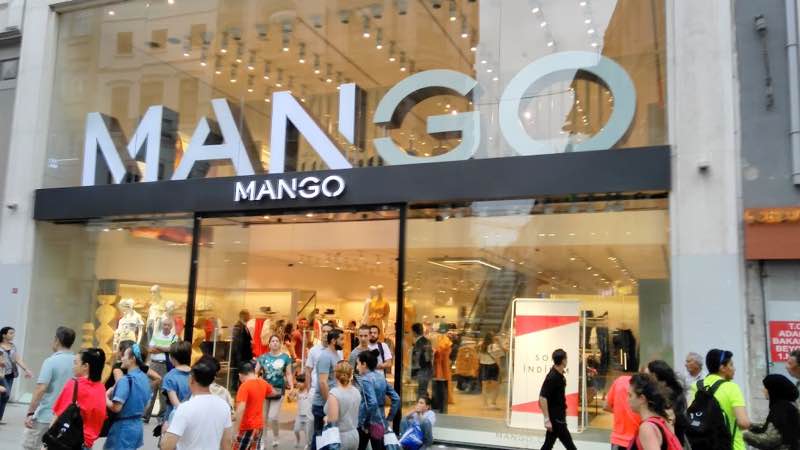 Mango shop in Istiklal Street in Instanbul top places to go shopping