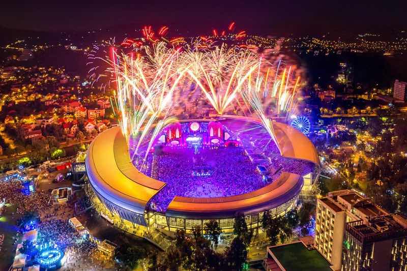 Stadium Fireworks at Untold Festival