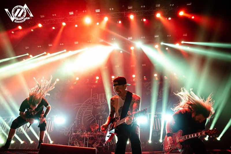 Lamb of God performing at VOA Heavy Rock Festival