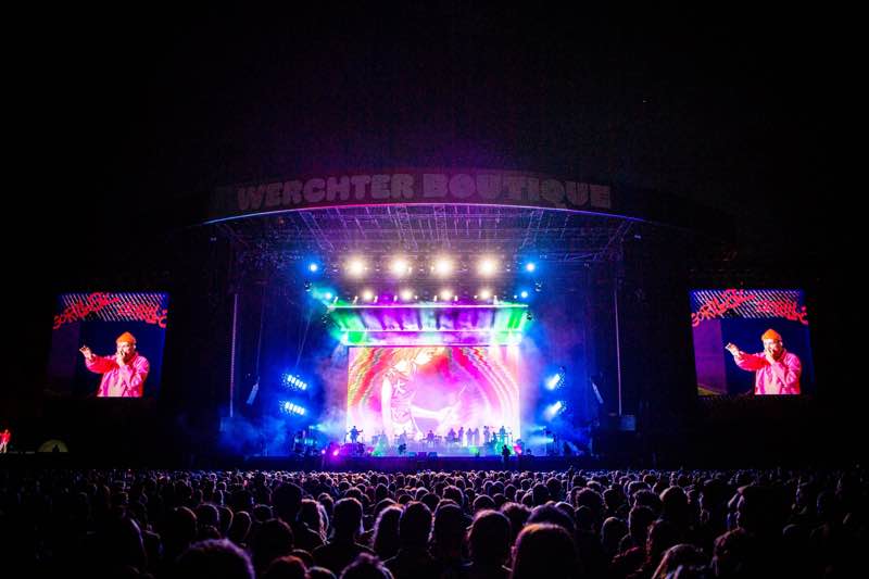 Stage lights show at Werchter Boutique Festival