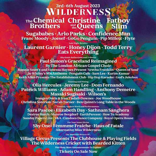 Wilderness Festival 2023 Lineup
