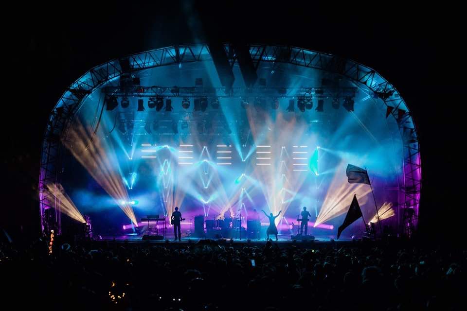 Stage colours at Wilderness Festival