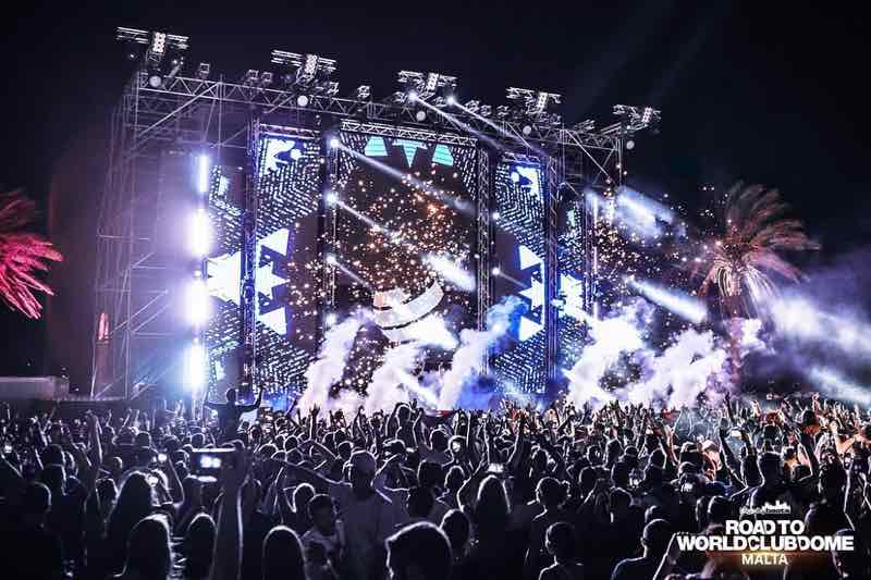 Stage lights show at World Club Dome Malta