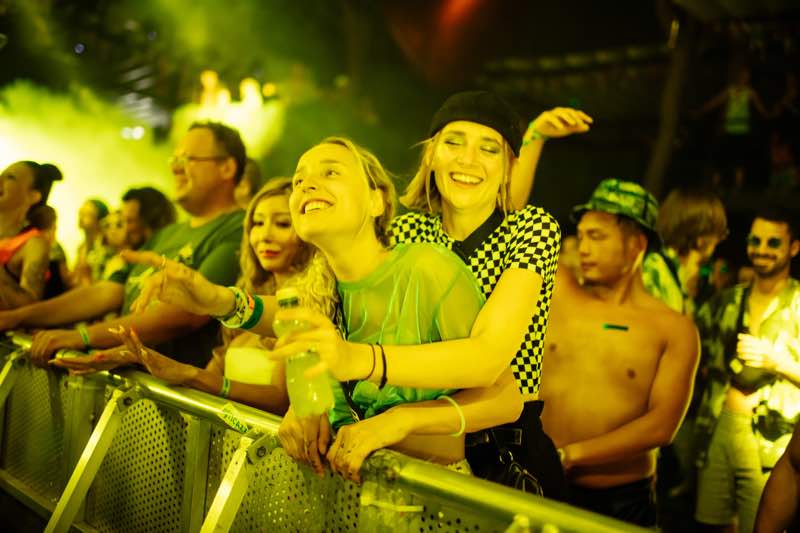 Front row fans at Xistence Festival
